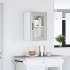 Armario de pared para cocina puerta cristal Lucca gris