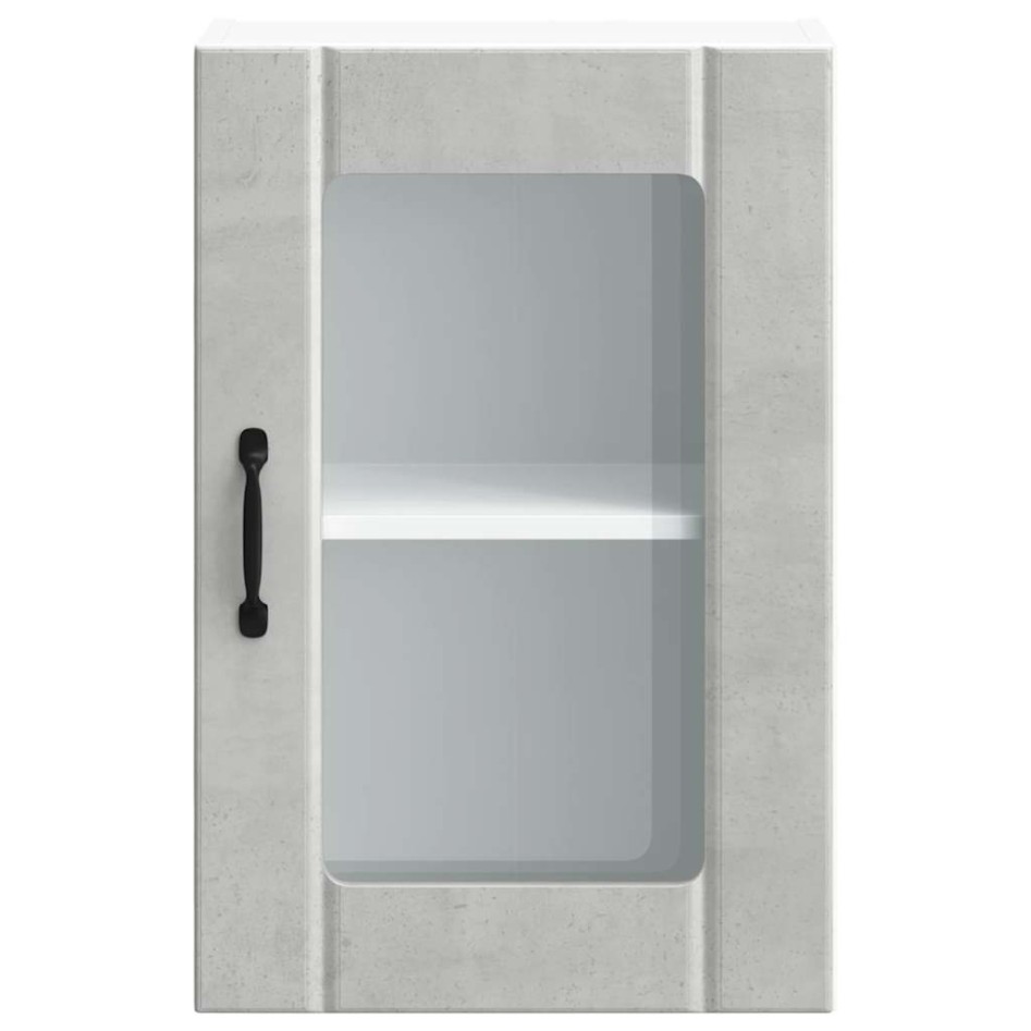 Armario de pared para cocina puerta cristal Lucca gris