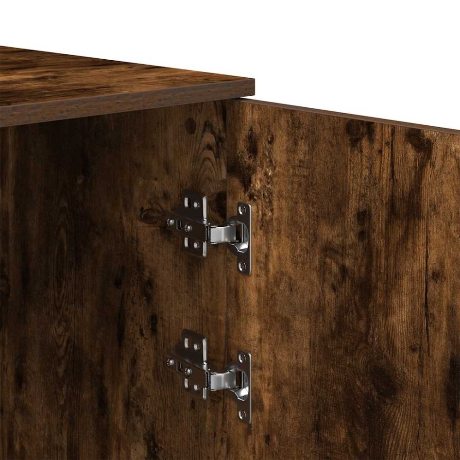 Armario de madera de ingeniería roble ahumado 40x45x103,5