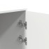 Armario de madera de ingeniería blanco 50x45x103,5
