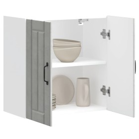 Armario de pared cocina Lucca madera contrachapada gris