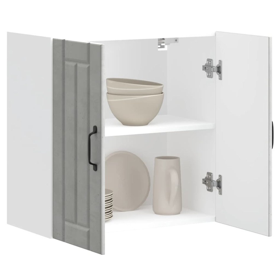 Armario de pared cocina Lucca madera contrachapada gris