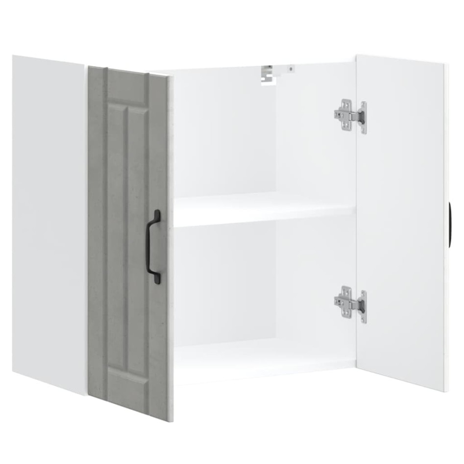 Armario de pared cocina Lucca madera contrachapada gris