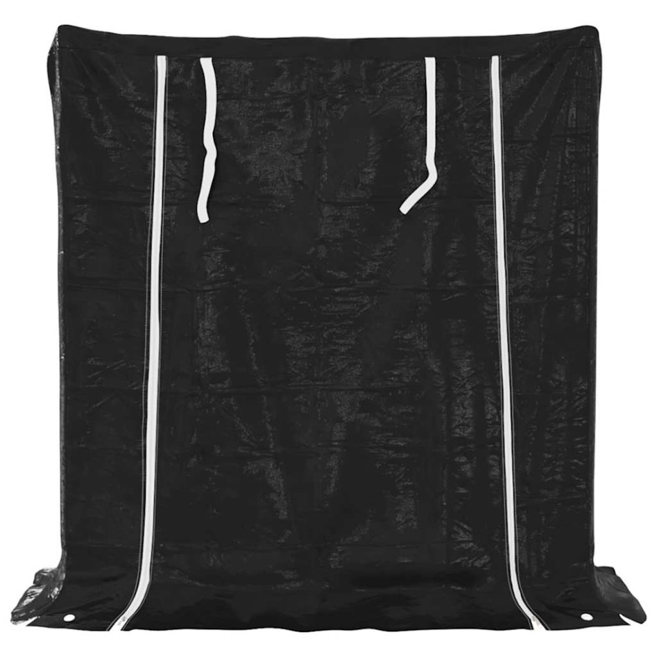 Leñero cubierta lluvia 100,5x40,5x110,5 cm acero