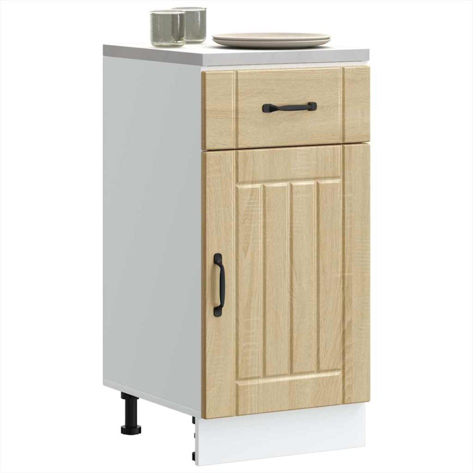 Mueble bajo de cocina Lucca roble