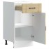 Mueble bajo de cocina Lucca roble