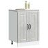 Mueble bajo fregadero Lucca madera contrachapada gris