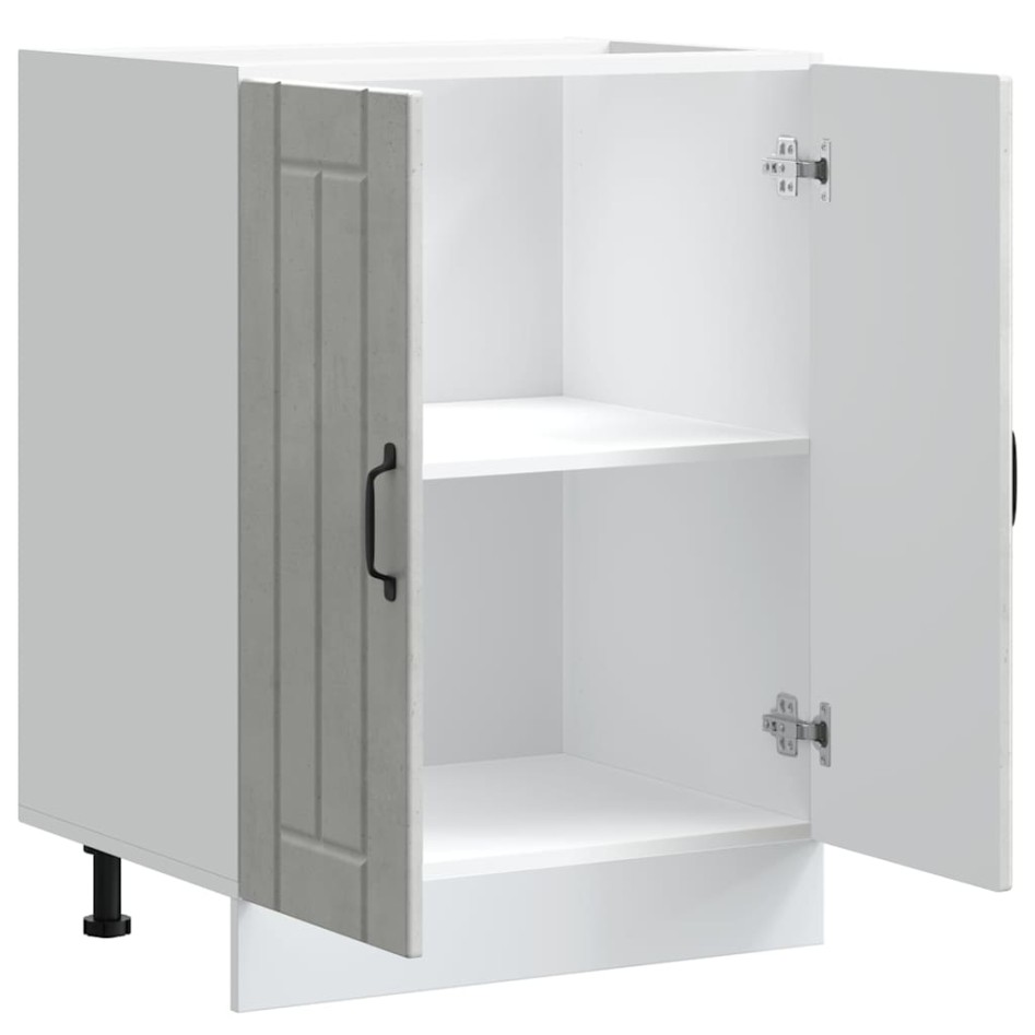 Mueble bajo fregadero Lucca madera contrachapada gris