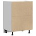 Mueble bajo fregadero Lucca madera contrachapada gris