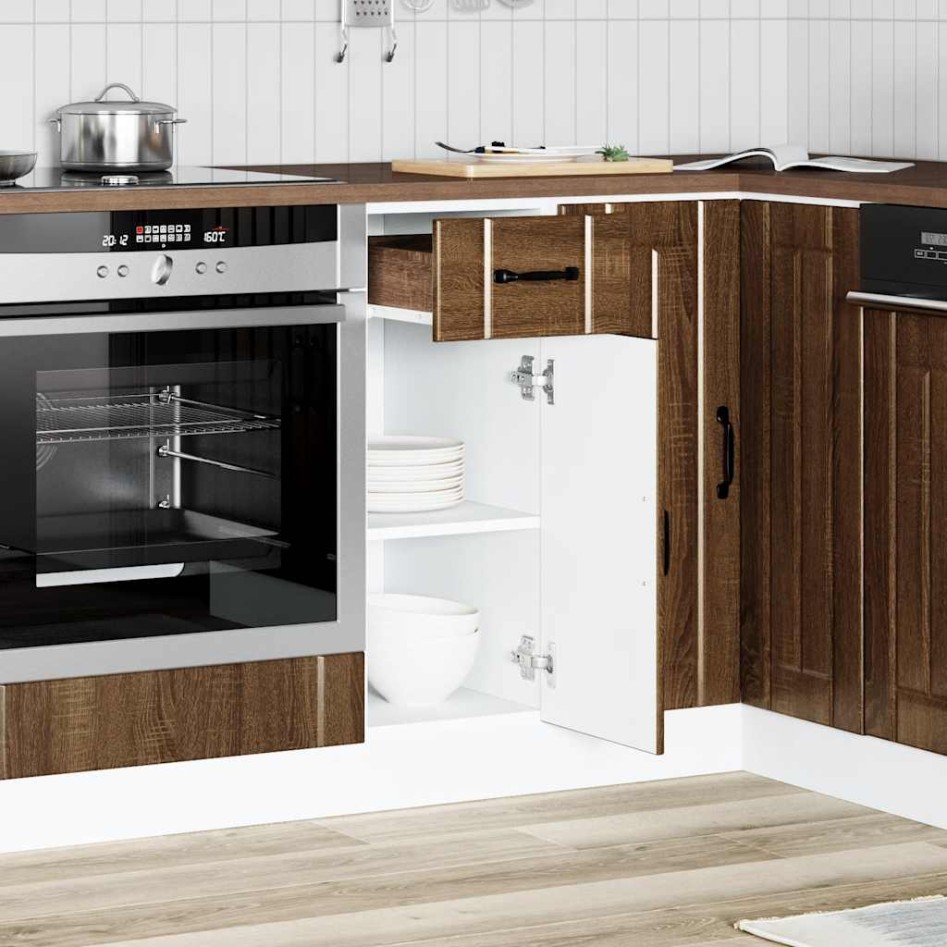 Mueble bajo de cocina Lucca roble