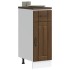 Mueble bajo de cocina Lucca roble
