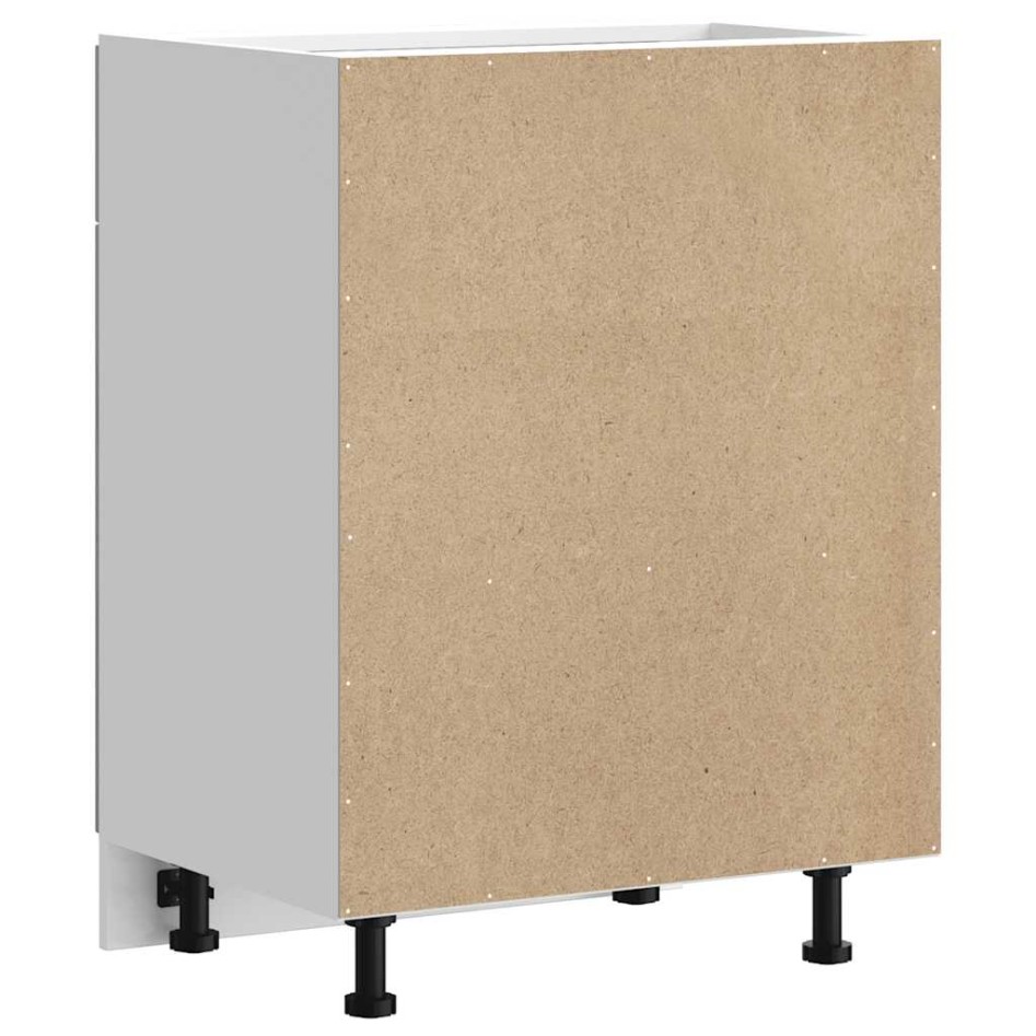 Mueble bajo de cocina Lucca madera contrachapada gris