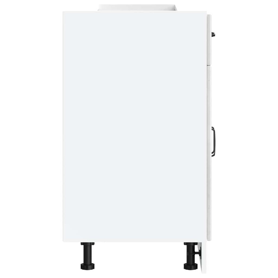 Mueble bajo de cocina Lucca madera contrachapada gris