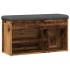 Banco zapatero madera de ingeniería madera vieja 82x32x45,5