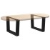 Patas para mesa de comedor forma V 2 uds negro 50x(30-31,3)