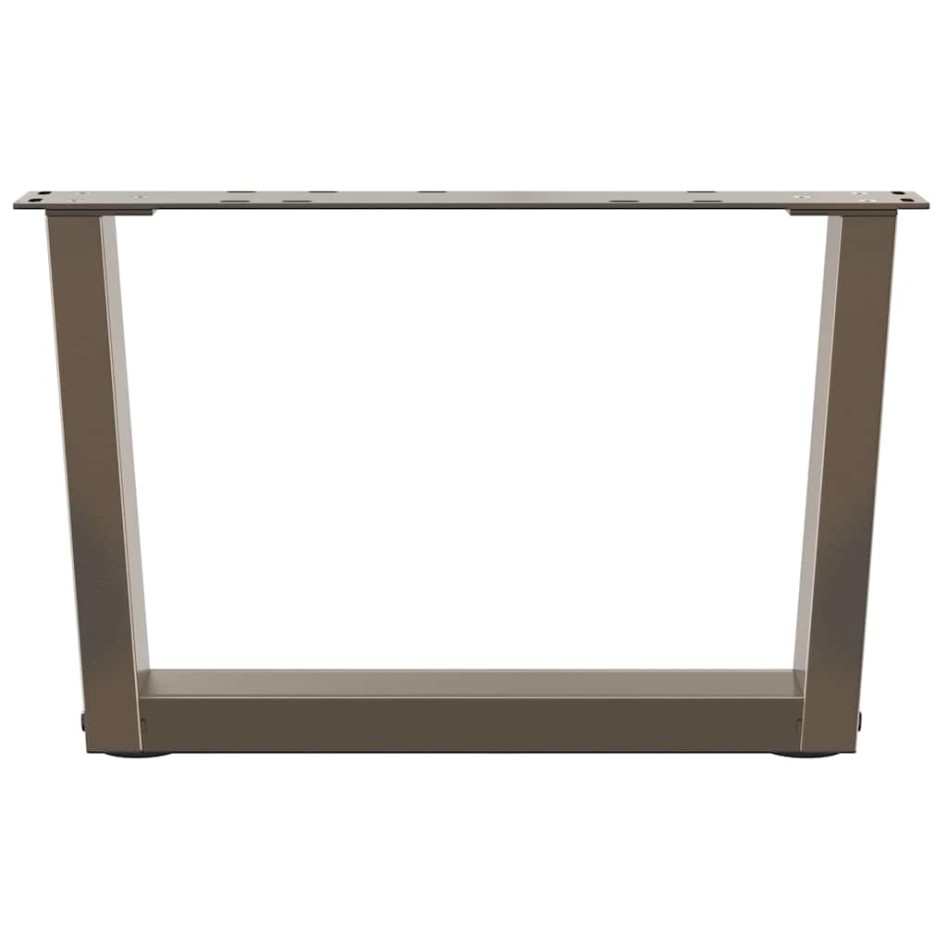 Patas para mesa de comedor en forma de V 2 uds acero