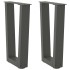 Patas para mesa de comedor en forma de V 2 uds antracita
