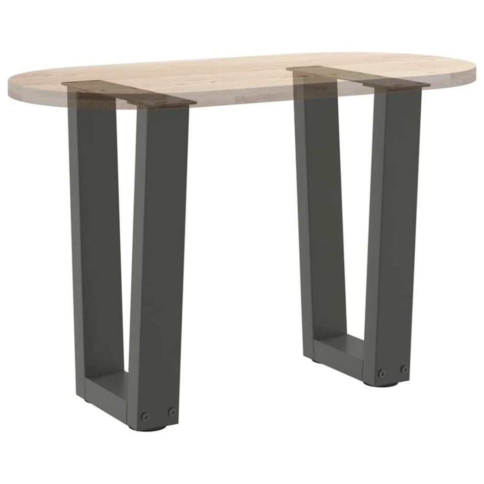 Patas para mesa de comedor en forma de V 2 uds antracita