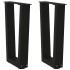 Patas para mesa de comedor en forma de V 2 uds acero