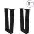 Patas para mesa de comedor en forma de V 2 uds acero