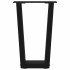 Patas para mesa de comedor en forma de V 2 uds acero