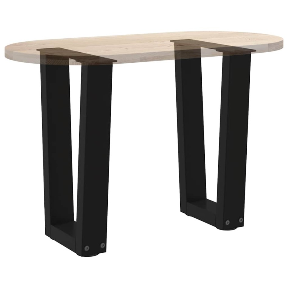 Patas para mesa de comedor en forma de V 2 uds acero