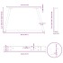 Patas para mesa de comedor forma de V 2 uds acero natural