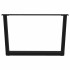 Patas para mesa de comedor forma V 2 uds negro 70x(42-43,3)
