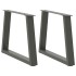 Patas para mesa de comedor en forma de V 2 uds antracita