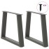 Patas para mesa de comedor en forma de V 2 uds antracita
