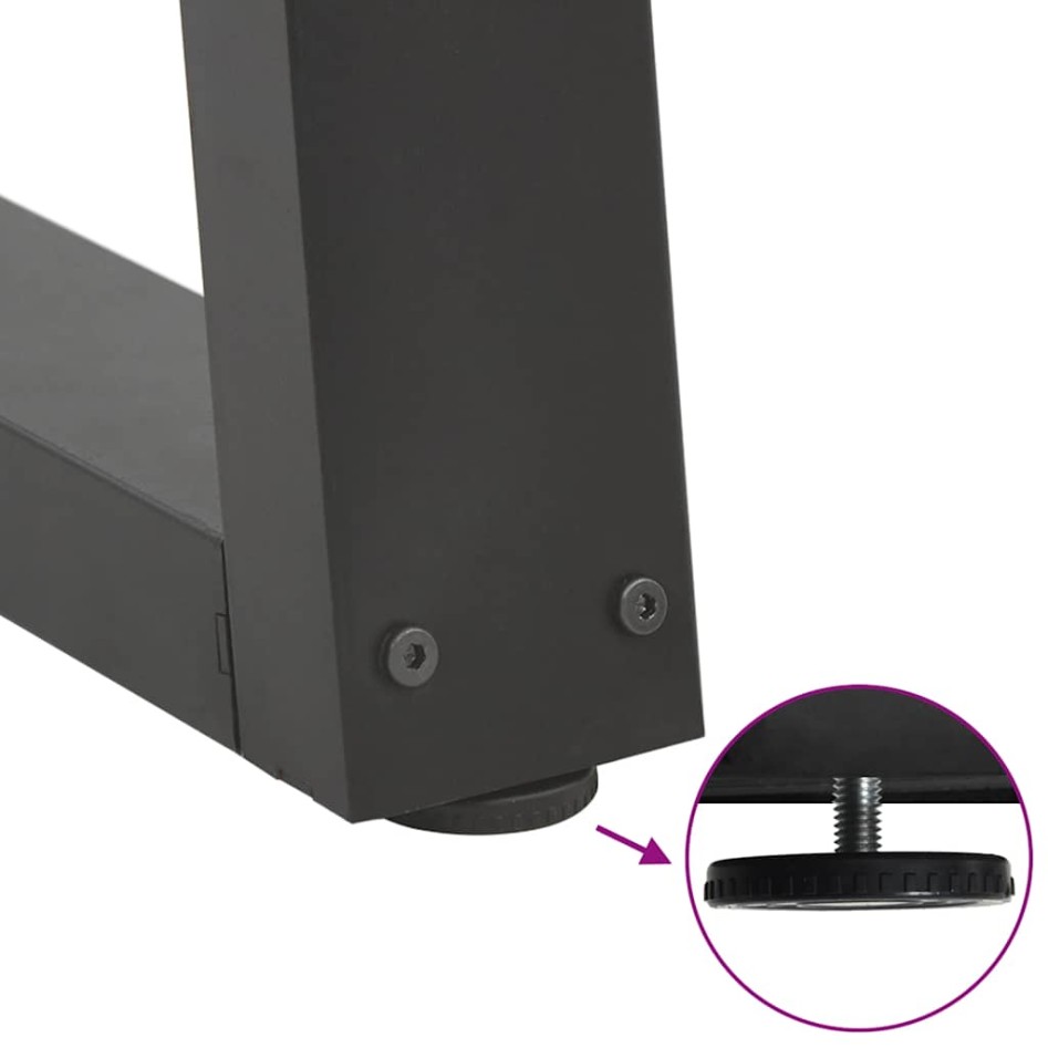 Patas para mesa de comedor en forma de V 2 uds antracita