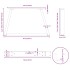 Patas para mesa de comedor en forma de V 2 uds antracita