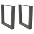 Patas para mesa de comedor en forma de V 2 uds antracita