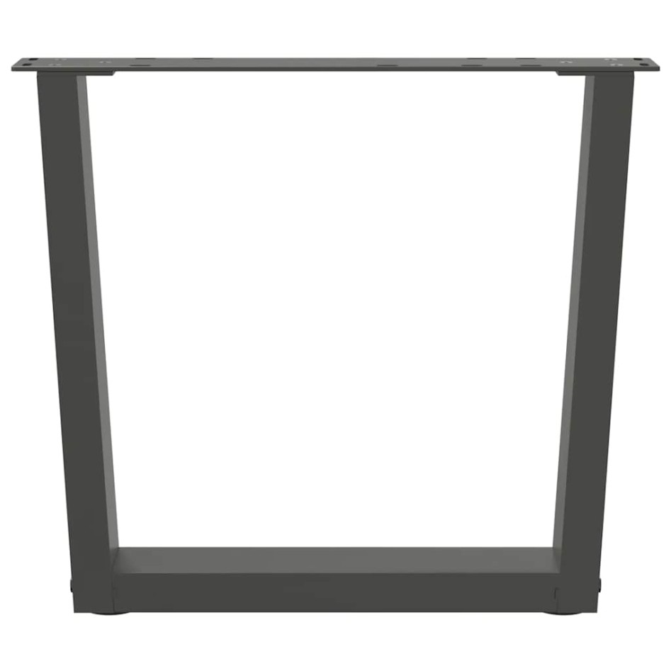 Patas para mesa de comedor en forma de V 2 uds antracita