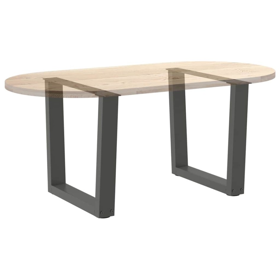 Patas para mesa de comedor en forma de V 2 uds antracita