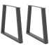Patas para mesa de comedor en forma de V 2 uds antracita