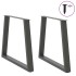Patas para mesa de comedor en forma de V 2 uds antracita