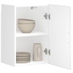 Armario de pared para cocina Porto madera de ingeniería blanca