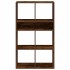 Estantería madera ingeniería color roble ahumado 66x31x112