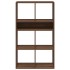 Estantería madera de ingeniería color marrón roble 66x31x112