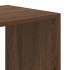 Estantería madera de ingeniería color marrón roble 66x31x112