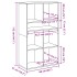 Estantería madera de ingeniería color marrón roble 66x31x112