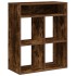 Estantería madera ingeniería color roble ahumado 66x31x80