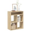 Estantería madera ingeniería color roble 66x31x80 cm