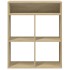 Estantería madera ingeniería color roble 66x31x80