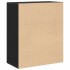 Estantería madera ingeniería negra 60x30x71,5
