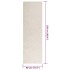 Alfombra ZIZUR apariencia yute interior exterior crema