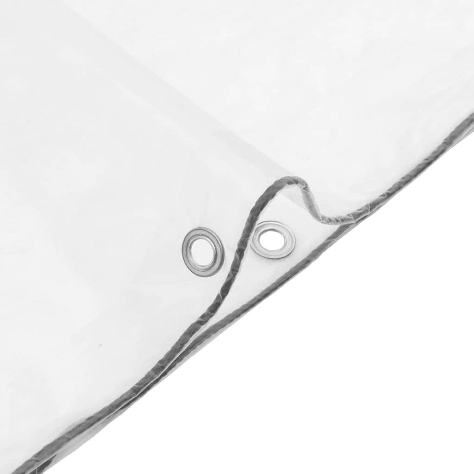 Lona transparente con ojales polietileno 5x8