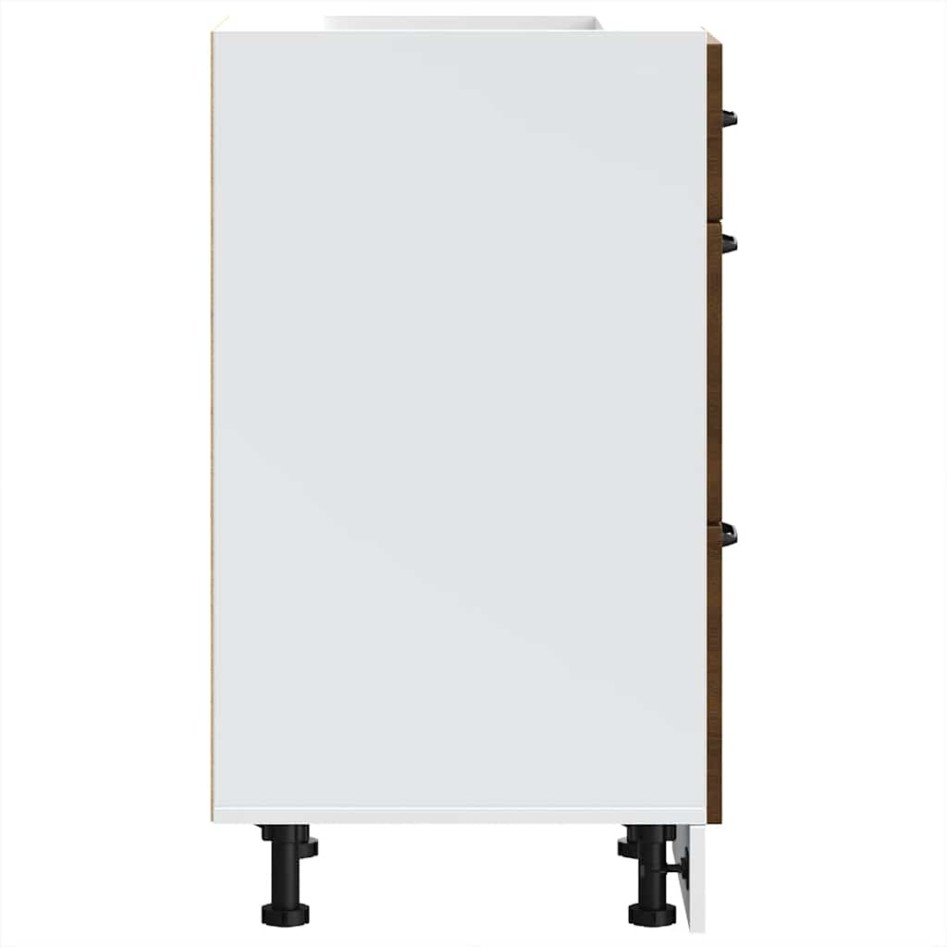 Mueble bajo de cocina Kalmar madera ingeniería de roble