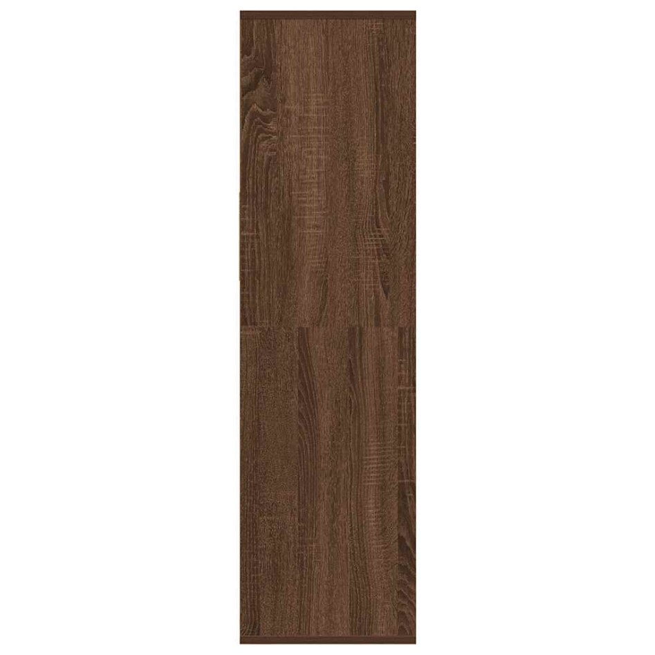 Estantería madera de ingeniería color marrón roble 34x31x112